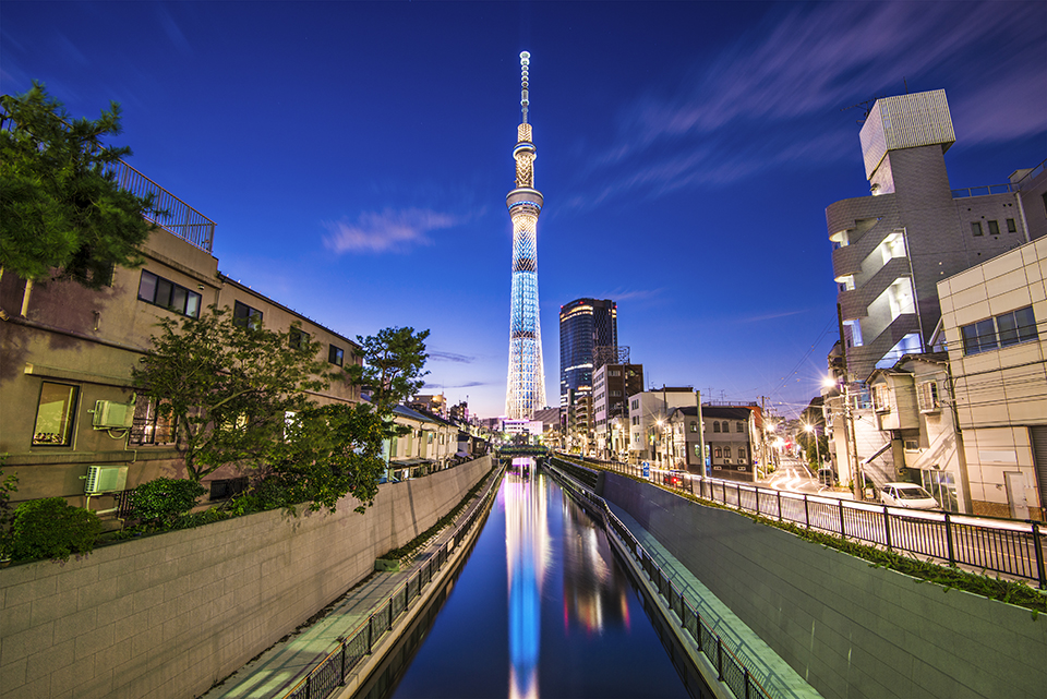 墨田区_川_スカイツリー